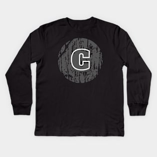 Letter C Kids Long Sleeve T-Shirt